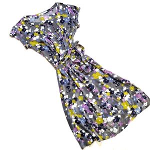 Boden Gray Floral Dress